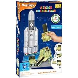 Imagimake Mapology Chandrayaan | Isro Rocket Model & Satellite | Astronaut Toy | Educational Toys For Kids 5+Years