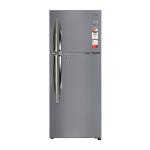 LG 242L Double Door Refrigerator with Door Cooling+™, Smart Diagnosis™, Multi Air Flow, Shiny Steel Finish, 3 Star