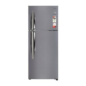 LG 242L Double Door Refrigerator with Door Cooling+™, Smart Diagnosis™, Multi Air Flow, Shiny Steel Finish, 3 Star