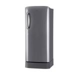 LG 224L Single Door Refrigerator with Base Stand Drawer, Smart Inverter Compressor, and Smart Connect in Shiny Steel, 5-Star
