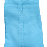 Blue Cutway Collar Shirt